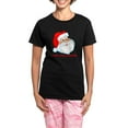thumbnail image 1 of CafePress - Funny Christmas Santa Claus Women's Dark Pajamas - Women's Short Sleeve Print T-Shirt and Pants Dark Cotton Pajama Set, 1 of 7