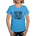 thumbnail image 1 of CafePress - Funny Cycling T Shirt - Women's Traditional Fit Dark T-Shirt, 1 of 4
