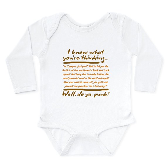 CafePress - Funny Dirty Harry Body Suit - Long Sleeve Cotton Baby Bodysuit