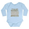 thumbnail image 1 of CafePress - Funny Dirty Harry Body Suit - Long Sleeve Cotton Baby Bodysuit, 1 of 4