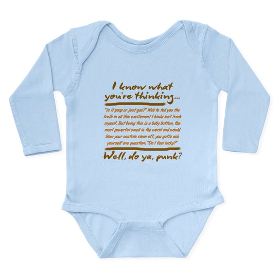 CafePress - Funny Dirty Harry Body Suit - Long Sleeve Cotton Baby Bodysuit