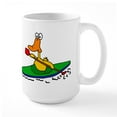 thumbnail image 1 of CafePress - Funny Duck Kayaking Mug - 15 oz Ceramic Large White Novelty Mug, 1 of 6
