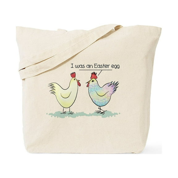 CafePress - Funny Easter Egg Chicken Tote Bag - Unisex Canvas Tote Bag, Beige, 1-Piece