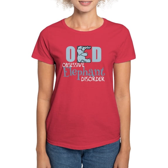 CafePress - Funny Elephant Women's Dark T Shirt - Women's Traditional Fit Dark T-Shirt
