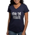 thumbnail image 1 of CafePress - Funny Fiddle Women's V Neck Dark T Shirt - Women's V-Neck Dark T-Shirt, 1 of 4