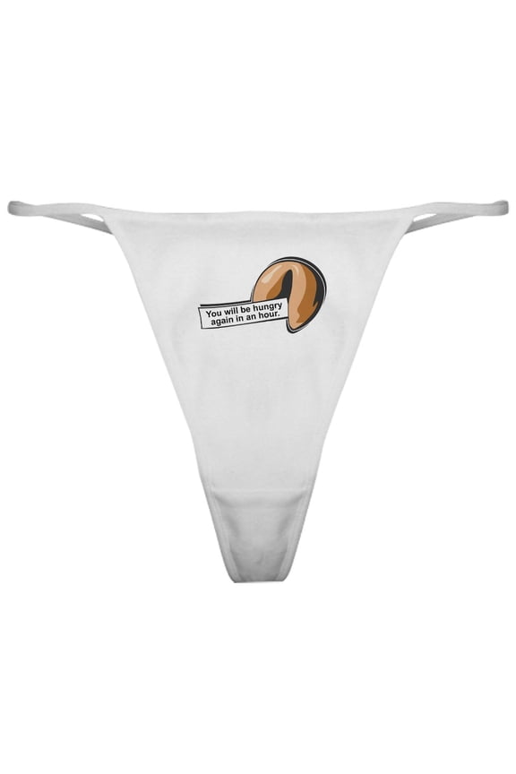 - Funny Fortune Cookie Classic Thong - Women's Novelty Thong Panties Underwear