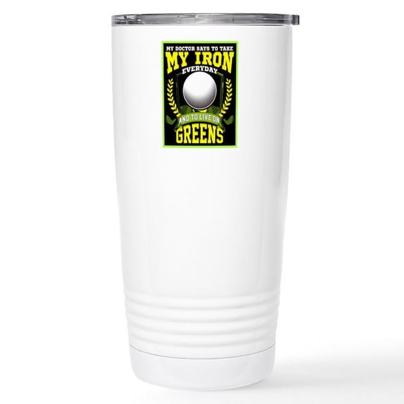CafePress - Funny Golf Joke Mugs - Insulated Stainless Steel Travel Tumbler 20 oz.