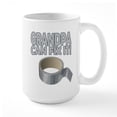 thumbnail image 1 of CafePress - Funny Grandpa Can Fix It! Mugs - 15 oz Ceramic Large White Novelty Mug, 1 of 6