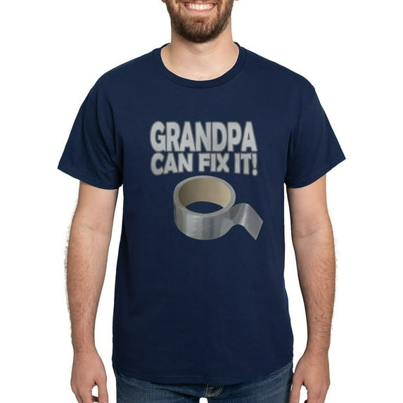 CafePress - Funny Grandpa Can Fix It! T Shirt - Men's Classic Graphic Cotton T-Shirt