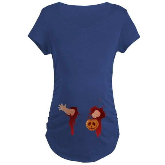 CafePress - Funny Halloween Baby Maternity T Shirt - Maternity Dark T-Shirt