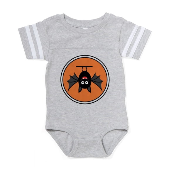 CafePress - Funny Halloween Bat - Cute Infant Baby Football Bodysuit