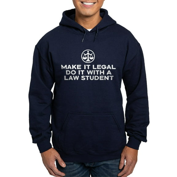 CafePress - Funny Law Student Hoodie (Dark) - Pullover Hoodie, Classic, Comfortable Hooded Sweatshirt