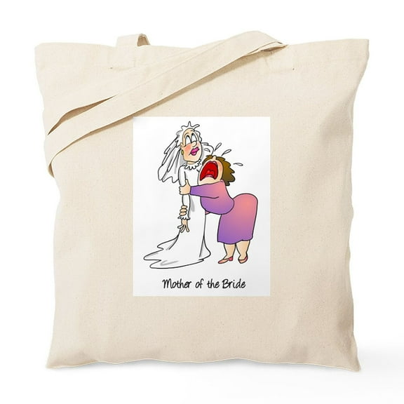 CafePress - Funny Mother Of The Bride Tote Bag - Unisex Canvas Tote Bag, Beige, 1-Piece