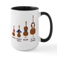 thumbnail image 1 of CafePress - Funny Orchestra String Instruments 15 Oz Ceramic L - 15 oz Ceramic Large White Novelty Mug, 1 of 4
