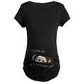 thumbnail image 1 of CafePress - Funny Peeking Baby December Maternity Dark T Shirt - Maternity Dark T-Shirt, 1 of 3