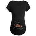 thumbnail image 1 of CafePress - Funny Peeking Baby Due In F Maternity Dark T Shirt - Maternity Dark T-Shirt, 1 of 3