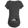 thumbnail image 1 of CafePress - Funny Peeking Baby January T S Maternity T Shirt - Maternity Dark T-Shirt, 1 of 3