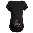 thumbnail image 1 of CafePress - Funny Peeking Baby Septembe Maternity Dark T Shirt - Maternity Dark T-Shirt, 1 of 3