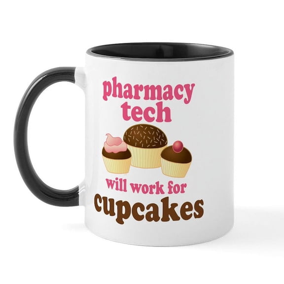 CafePress - Funny Pharmacy Tech Mug - 11 oz Ceramic Mug - Novelty Coffee Tea Cup