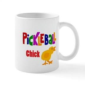 CafePress - Funny Pickleball Chick Mugs - 11 oz Ceramic Mug - Novelty Coffee Tea Cup