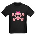thumbnail image 1 of CafePress - Funny Pink Skull Kids Dark T Shirt - Dark T-Shirt Kids XS-XL, 1 of 4