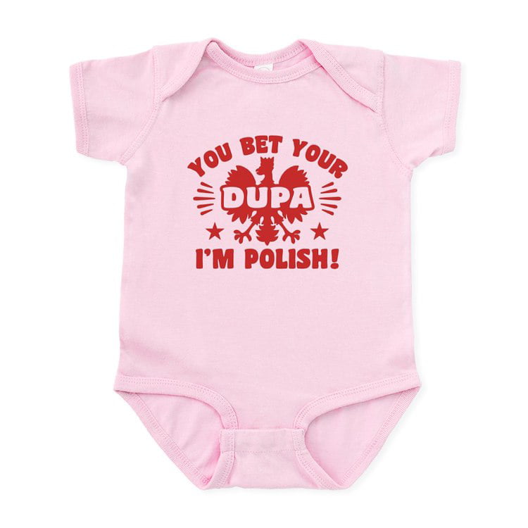 CafePress - Funny Polish Dupa Infant Bodysuit - Baby Light Bodysuit, Size  Newborn - 24 Months