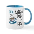 thumbnail image 1 of CafePress - Funny Rx Coffee Travel Mugs - 11 oz Ceramic Mug - Novelty Coffee Tea Cup, 1 of 4