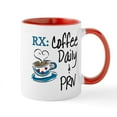 thumbnail image 1 of CafePress - Funny Rx Coffee Travel Mugs - 11 oz Ceramic Mug - Novelty Coffee Tea Cup, 1 of 4