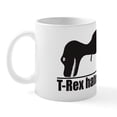 thumbnail image 1 of CafePress - Funny T Rex Hates Pushups Mug - 11 oz Ceramic Mug - Novelty Coffee Tea Cup, 1 of 6