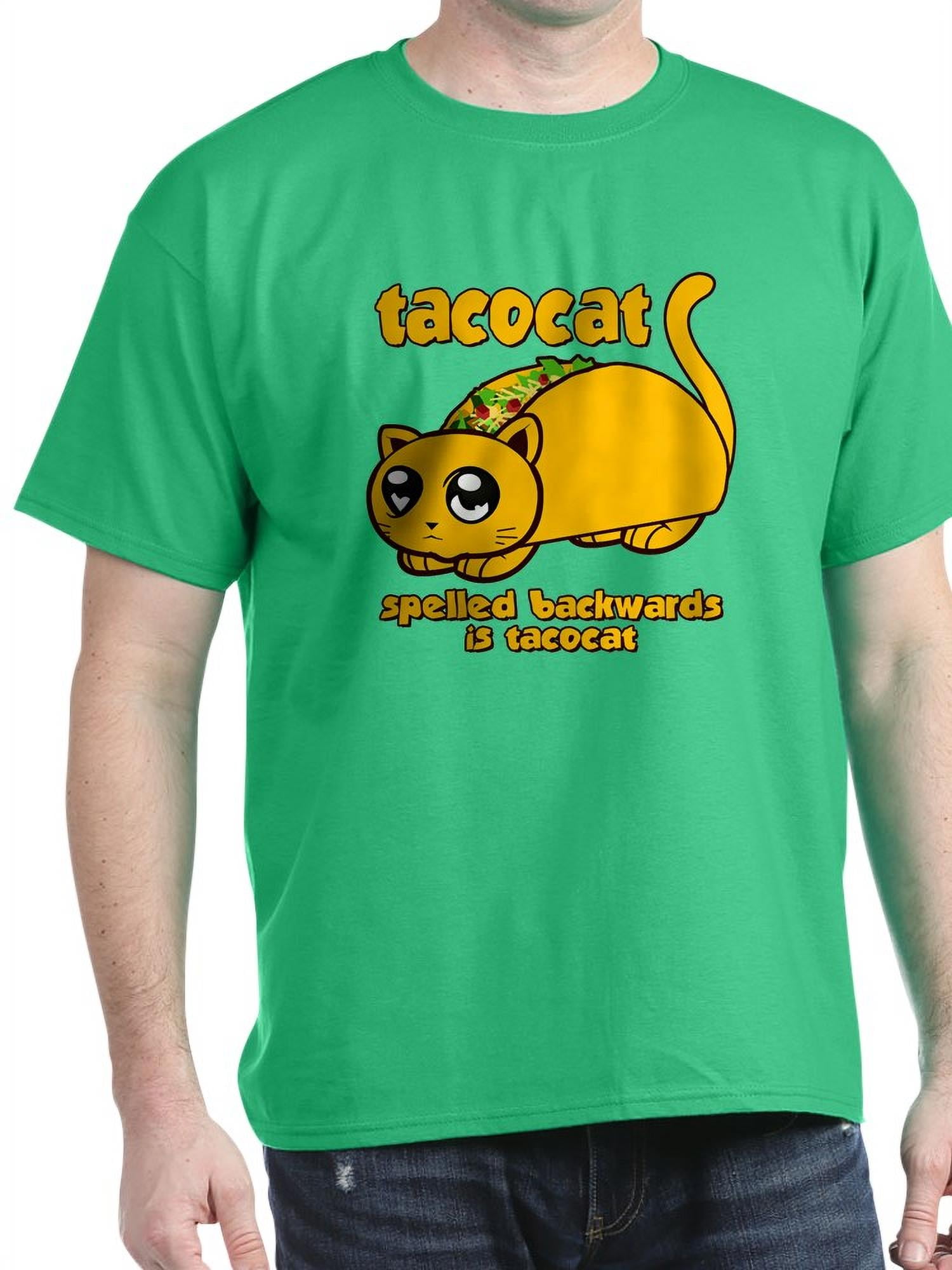 CafePress Funny! Taco Cat T Shirt 100 Cotton TShirt