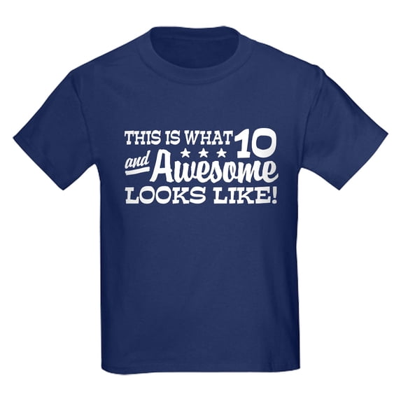 CafePress - Funny Ten Year Old Kids Dark T Shirt - Dark T-Shirt Kids XS-XL