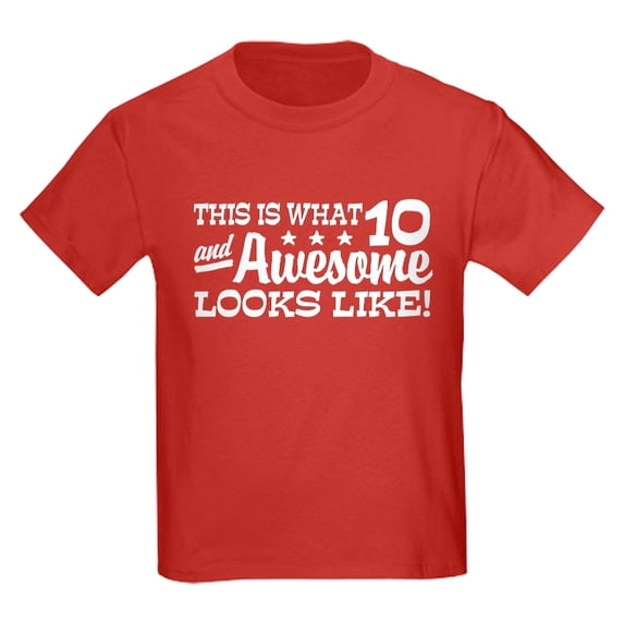 CafePress - Funny Ten Year Old Kids Dark T Shirt - Dark T-Shirt Kids XS-XL