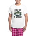thumbnail image 1 of CafePress - Funny Trout Fishing Joke Pajamas - Men's Light Loose Fit Cotton Pajama Set, 1 of 7