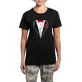thumbnail image 1 of CafePress - Funny Tuxedo [Red Bow] Women's Dark Pajamas - Women's Short Sleeve Print T-Shirt and Pants Dark Cotton Pajama Set, 1 of 7
