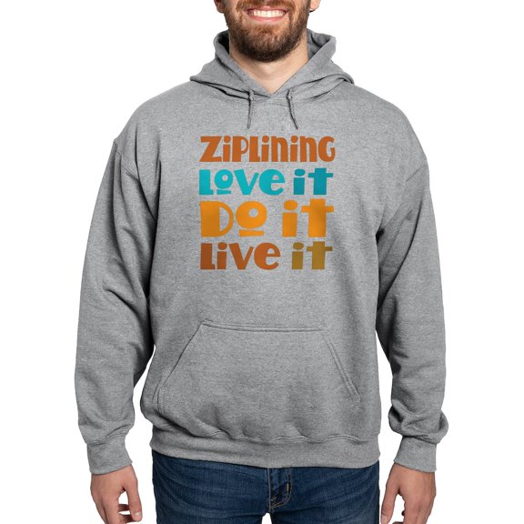 CafePress - Funny Ziplining Quote Hooded Sweatshirt - Pullover Hoodie, Hooded Sweatshirt