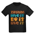 thumbnail image 1 of CafePress - Funny Ziplining Quote T Shirt - Dark T-Shirt Kids XS-XL, 1 of 4