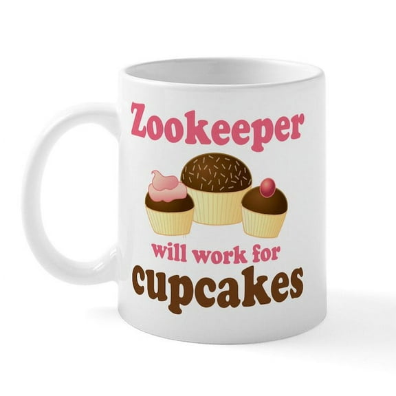CafePress - Funny Zoo Keeper Mug - 11 oz Ceramic Mug - Novelty Coffee Tea Cup