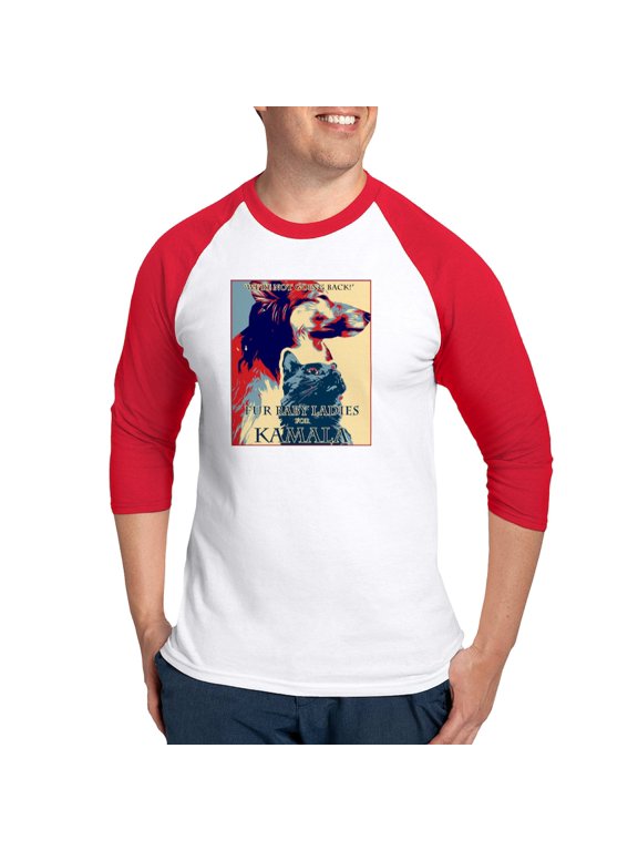 - Fur Baby Ladies - Cotton Baseball Jersey, 3/4 Raglan Sleeve Shirt