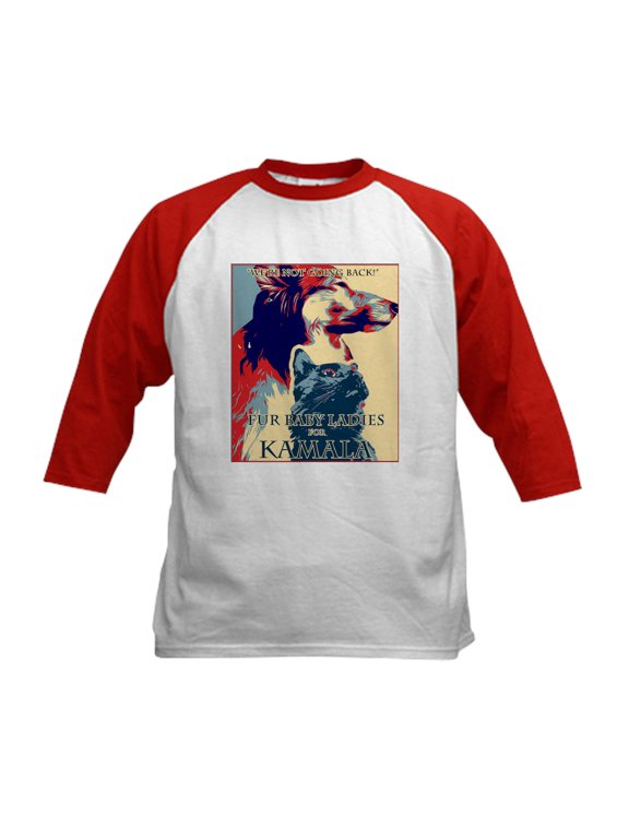 - Fur Baby Ladies Kids Baseball T Shirt - Kids Cotton Baseball Jersey, 3/4 Sleeve Shirt