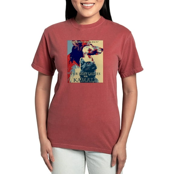 CafePress - Fur Baby Ladies Women's Comfort Colors® T Shirt - Womens Comfort Colors® Shirt