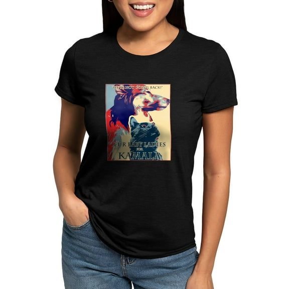 CafePress - Fur Baby Ladies Women's Deluxe T Shirt - Womens Tri-blend T-Shirt