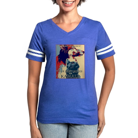 CafePress - Fur Baby Ladies Women's Football T Shirt - Womens Football Shirt