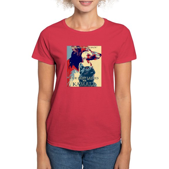 CafePress - Fur Baby Ladies Women's Value T Shirt - Women's Traditional Fit Dark T-Shirt