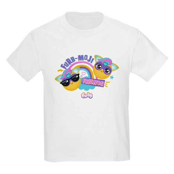 CafePress - Furb Moji Friends Kids T Shirt - Light Classic Kids Graphic, Short Sleeve T-Shirt, Sizes XS-XL