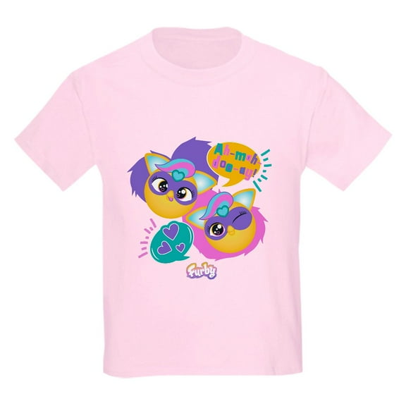 CafePress - Furby Ah Mah Doo Ay! Kids T Shirt - Light Classic Kids Graphic, Short Sleeve T-Shirt, Sizes XS-XL