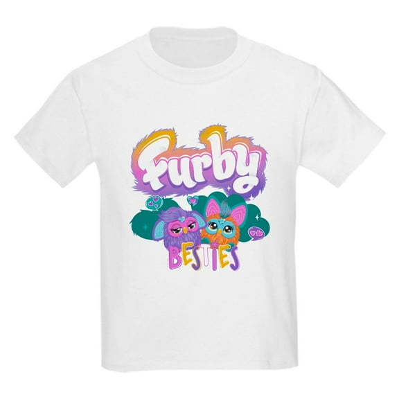 CafePress - Furby Besties Kids T Shirt - Light Classic Kids Graphic, Short Sleeve T-Shirt, Sizes XS-XL