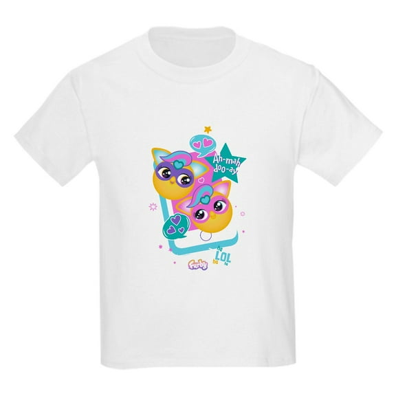 CafePress - Furby Cell Phone Kids T Shirt - Light Classic Kids Graphic, Short Sleeve T-Shirt, Sizes XS-XL