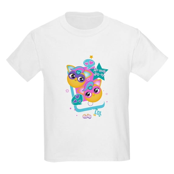 CafePress - Furby Cell Phone Kids T Shirt - Light Classic Kids Graphic, Short Sleeve T-Shirt, Sizes XS-XL