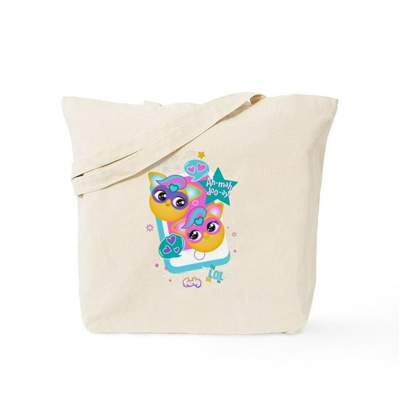 CafePress - Furby Cell Phone - Unisex Canvas Tote Bag, Beige, 1-Piece