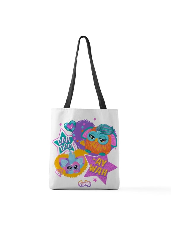 - Furby Dah Doo Medium Tote Bag - Polyester Tote Bag 16"x16"